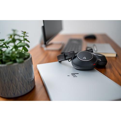 Poly Over-Ear-Headset Voyager Surround 80 UC, USB-C/A-Adapter, Noise Cancelling