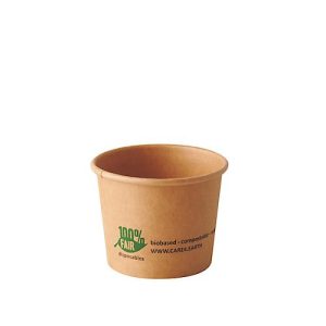 Portionsbecher Papstar pure, 60 ml, Ø 60 x 49 mm, 50 Stk., für Snacks & Saucen, kompostierbar, Frischfaser-Karton, braun