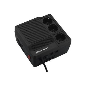 PowerWalker AVR 1000 – Automatische Spannungsregulierung – Wechselstrom 220/230/240 V – 600 Watt – 1000 VA – Ausgangsanschlüsse: 3