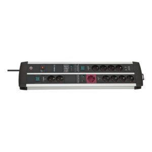 Premium-Protect-Line 120.000A Überspannungsschutz-Automatiksteckdosenleiste mit USB-Ladefunktion 11-fach Duo 3m H05VV-F 3G1,5 1xMaster 4xSlave 4xPermanent