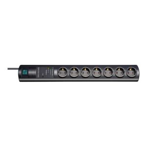 Primera-Tec DigiMaster 19.500A Überspannungsschutz-Steckdosenleiste 7-fach,2m, 2 permanent, 5 schaltbar