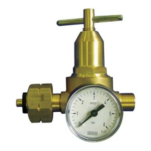 Propankleindruckregler m.Manometer 0,5-6bar 18 kg/hW 21,8×1/14Zoll LH KAYSER