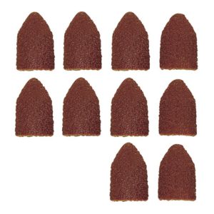 Proxxon Ersatzschleifkappen, 9 mm, Korn 80 und Korn 150, je 5 Stück