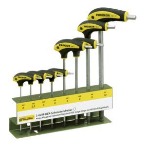 Proxxon L-Griff-Schraubendrehersatz 10-tlg., TX/TTX mit Halter
