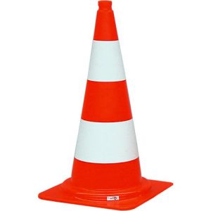 PVC-Leitkegel, reflektierend, H 750 mm PVC-Leitkegel, reflektierend, H 750 mm