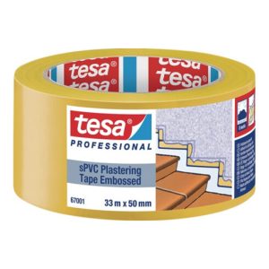 PVC Putzband 67001 quergerillt gelb L.33m B.50mm TESA PVC Putzband 67001 quergerillt gelb L.33m B.50mm TESA