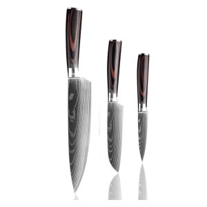 Universal-Küchenmesser Set 3-teilig. japanischer Stil