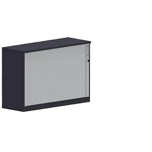 Querrollladenschrank BEXXSTAR, 2 Ordnerhöhen, H 825 mm, schwarz Querrollladenschrank BEXXSTAR, 2 Ordnerhöhen, H 825 mm, schwarz