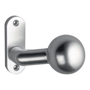 Rahmentür-Knopf 1388/0000 Material Alu. F1 4-KT. 8mm feststehend