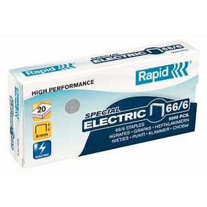 Rapid Strong Heftklammern 66/6 Electric, heftet bis 20 Blatt, 5.000 Stück Rapid Strong Heftklammern 66/6 Electric, heftet bis 20 Blatt, 5.000 Stück