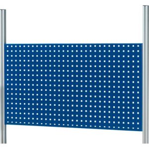 Rau Lochplatte für höhenverstellbare Arbeitsplatzsysteme Serie E, 4-Kant Systemlochung, B 1200 x T 40 x H 650 mm, bis 30 kg