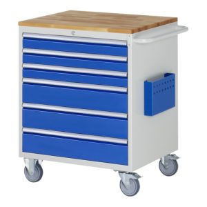 Rau Montagewagen Buche-Top 6 x Schublade-XL 3×90, 3x150mm BxTxH 770x650x975 mm