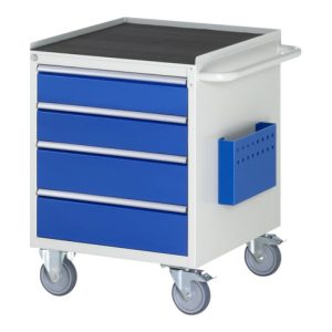 Rau Montagewagen Metall-Top 4 x Schublade-L 2×120, 2x150mm BxTxH 580x650x795 mm