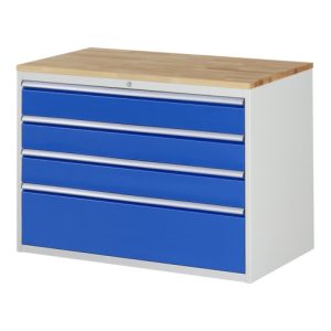 Rau Schubladenschrank Buche-Top und 4 x Schubl.-XXL 3×150 1x270mm