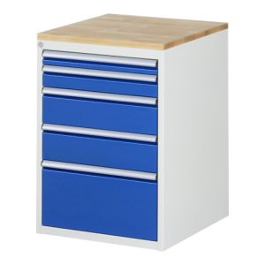 Rau Schubladenschrank Buche-Top und 5 x Schubl.-L 1×60 1×90 2×150 1x270mm