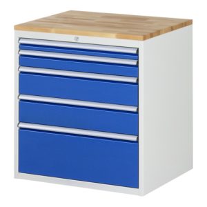 Rau Schubladenschrank Buche-Top und 5 x Schubl.-XL 1×60 1×90 2×150 1x270mm