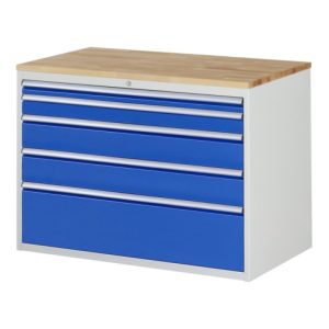 Rau Schubladenschrank Buche-Top und 5 x Schubl.-XXL 1×60 1×90 2×150 1x270mm