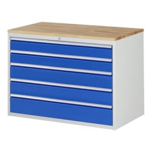 Rau Schubladenschrank Buche-Top und 5 x Schubl.-XXL 2×120 2×150 1x180mm