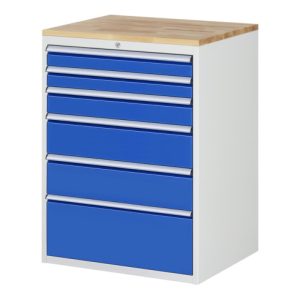 Rau Schubladenschrank Buche-Top und 6 x Schubl.-XL 2×90 1×120 2×180 1x270mm