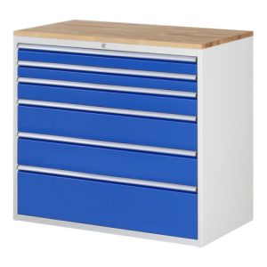 Rau Schubladenschrank Buche-Top und 6 x Schubl.-XXL 2×90 1×120 2×180 1x270mm