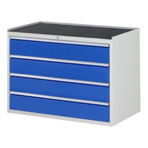 Rau Schubladenschrank m. Anti-Rutsch-Matte 4 Schubl.-XXL 4x180mm