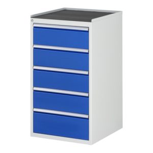 Rau Schubladenschrank m. Anti-Rutsch-Matte 5 Schubl.-L 4×180 1x210mm