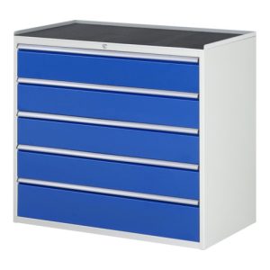 Rau Schubladenschrank m. Anti-Rutsch-Matte 5 Schubl.-XXL 4×180 1x210mm