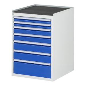 Rau Schubladenschrank m. Anti-Rutsch-Matte 7 Schubl.-L 2×60 2×90 2×120 1x180mm