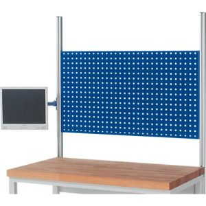 Rau Schwenkarm für höhenverstellbare Arbeitsplatzsysteme Serie E, mit Flachbildschirmhalter, VESA MIS-D 75/100, B 40 x T 45 x H 400 mm, bis 15 kg