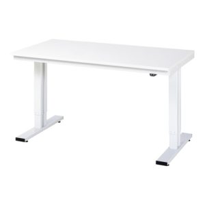 RAU Werktisch adlatus 300 elektrisch höhenverstellbar Arbeitsplatte mit Melaminharzbeschichtung 1500 mm x 800 mm