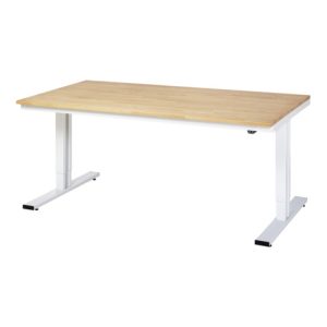 RAU Werktisch adlatus 300 elektrisch höhenverstellbar Buche-Massiv-Platte 2000 mm x 1000 mm