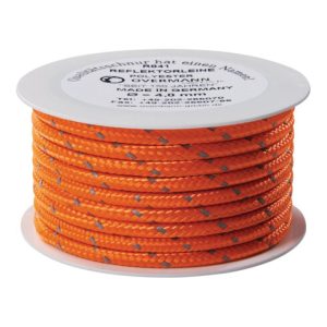Reflektorschnur Safety Reflector L.50m D.6mm PES orange OVERMANN Reflektorschnur Safety Reflector L.50m D.6mm PES orange OVERMANN