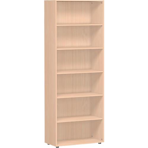Regal PALENQUE, 6 OH, B 800 x T 400 x H 2160 mm, Buche-Dekor
