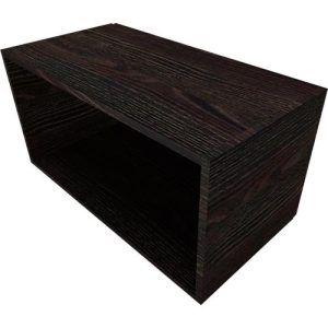 Regal QUANDOS BOX, 1 Ordnerhöhe, B 1000 x T 420 x H 374 mm, Mooreiche Regal QUANDOS BOX, 1 Ordnerhöhe, B 1000 x T 420 x H 374 mm, Mooreiche