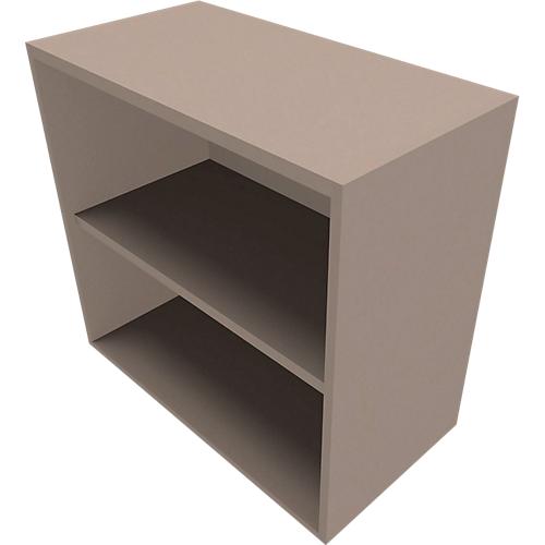 Regal SOLUS PLAY, 2 Ordnerhöhen, B 800 x T 420 x H 748 mm, Stone grey