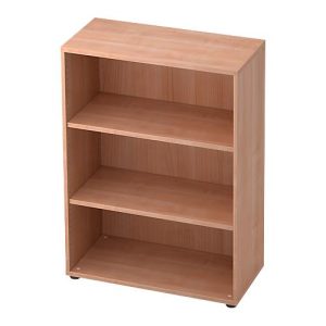 Regal TOPAS LINE, 3 Ordnerhöhen, B 800 mm, Nussbaum