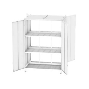 Regalcontainer BAUER CEN 36-3b, Stahl, Doppelflügeltor, B 3910 x T 2900 x H 4540 mm, rot Regalcontainer BAUER CEN 36-3b, Stahl, Doppelflügeltor, B 3910 x T 2900 x H 4540 mm, rot