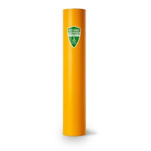 Regalstützenschutz a.m.p.e.r.e. ECO RACK, Tiefkühllager geeignet, Signalfarbe, recycelter Kunststoff, B 70-87 x H 600 mm