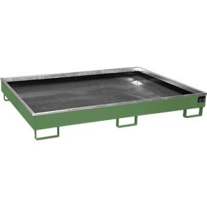 Regalwanne mit PE-Einsatz Regalwanne RW 1800 PE, lackiert, Resedagrün Regalwanne mit PE-Einsatz Regalwanne RW 1800 PE, lackiert, Resedagrün
