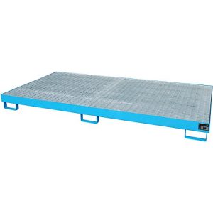Regalwanne Typ RW/GR 2700-1, mit Gitterrost, blau RAL5012 Regalwanne Typ RW/GR 2700-1, mit Gitterrost, blau RAL5012