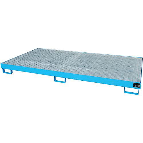 Regalwanne Typ RW/GR 2700-1, mit Gitterrost, blau RAL5012