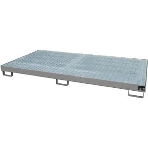Regalwanne Typ RW/GR 2700-1, mit Gitterrost, grau RAL7005 Regalwanne Typ RW/GR 2700-1, mit Gitterrost, grau RAL7005