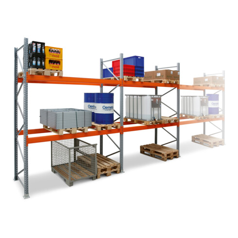 Regalwerk ARTUS-Palettenregal SET 2 2000-2 HxBxT 4500x8840x1100 mm 1 x GF + 2 x AF
