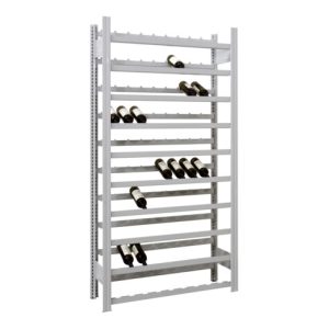 Regalwerk BERT Flaschenregal Grundfeld HxBxT 2000x1005x300mm Regalwerk BERT Flaschenregal Grundfeld HxBxT 2000x1005x300mm
