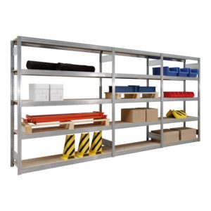 Regalwerk BERT Großfachregal Anbaufeld HxBxT 3000x1285x300mm Regalwerk BERT Großfachregal Anbaufeld HxBxT 3000x1285x300mm