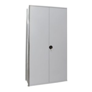 Regalwerk BERT-Vorsatz-Flügeltür HxB 2000 x 1000  Stahl beschichtet in RAL 7035