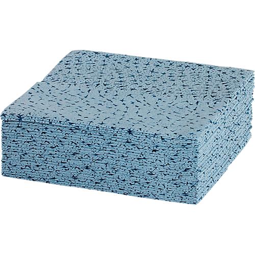 Reinigungstücher WIPEX®-STAR, Mehrweg, Z-Faltung, extrem saugfähig, auswringbar, Tuchgröße ca. 300 x 380 mm, Polypropylen, blau, 20 x 25 Tücher