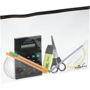 Reißverschlusstasche Zip Bag, transparent mit schwarzem Zipper, A4, 5 St. Reißverschlusstasche Zip Bag, transparent mit schwarzem Zipper, A4, 5 St.