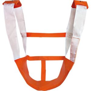Rettungssitz KOMBI, stabile Klettverbindung, orange