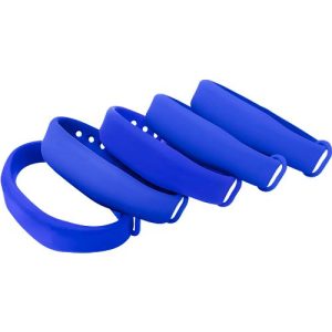 RFID-Armband, f. RFID-Schließsysteme, Mifare Ultralight (13,56 MHz), blau, 5 Stück